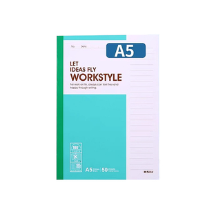 晨光A5笔记本子简约A4记事本加厚课堂笔记学生文具软抄本会议记录本草稿本软面抄作业练习本B5日记本课堂本