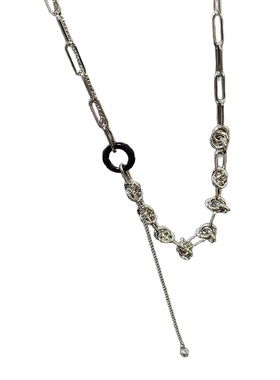 金属冷淡风个性设计流苏锁链项链