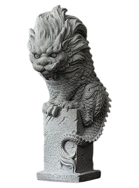 精品卧龙动物摆件园艺盆栽假山鱼缸造景观饰品创意客厅桌面装饰