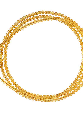 招财一夜暴富极细巴西黄水晶手链