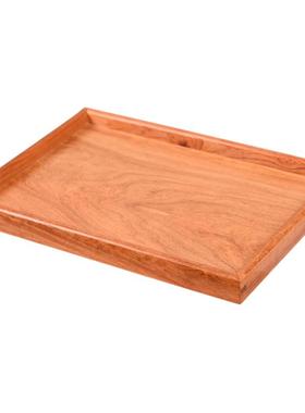 缅甸花梨托盘茶室茶几茶具水果盘实木木质都承盘家用茶杯收纳盘子