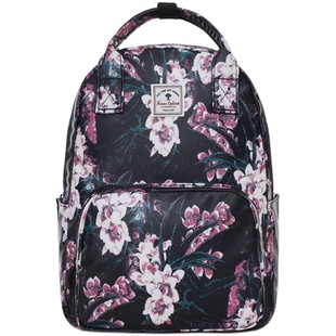 Forever cultivate印花双肩包女韩版文艺小清新书包女中学生背包