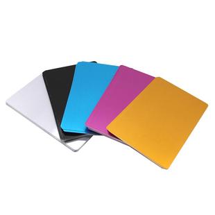 彩色铝合金片 薄铝片方形激光打标雕刻卡片调试金属片隔离板100片