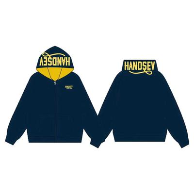 HandSeven常规宽松美式刺绣卫衣