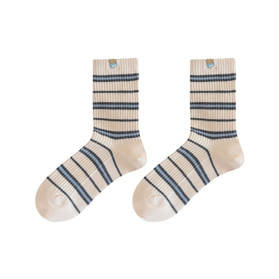 【韩里韩气袜子】纯棉中筒袜子