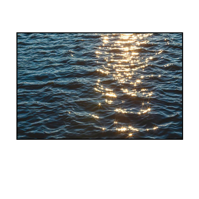 蓝色海洋装饰画波光粼粼水面客厅