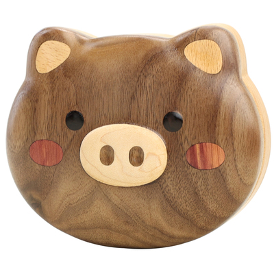 玩伴儿儿童乳牙盒北美黑胡桃制作