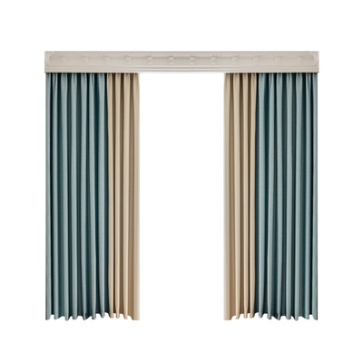 免打孔全遮光窗帘罗马杆一整套