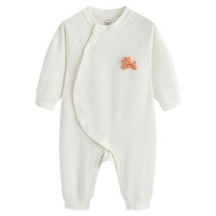 【呼呼棉】麦拉贝拉婴幼儿纯棉无骨连体衣春秋护肚衣服马年宝宝