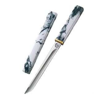 云墨水果刀家用迷你拆快递小刀锋利高硬度户外刀具随身便携带武士