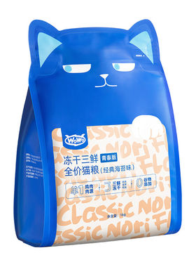 喔喔猫粮wowo三鲜冻干平价成猫幼主粮旗舰店正品全价幼猫鸡肉肠胃