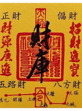 财库黄金手机贴开财补库金子