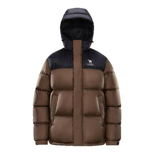 [迪丽热巴同款]骆驼羽绒服女冬季新款鹅绒外套户外面包服加厚保暖