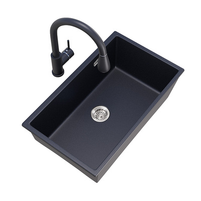 意狄讴石英石水槽|刮不花|不渗色