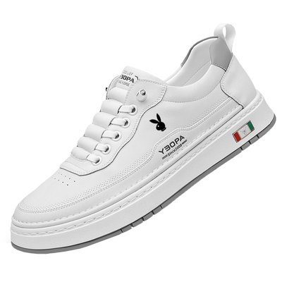 花公子男鞋板鞋真皮小白鞋运动鞋