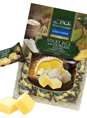 泰国kingpower糖果榴莲软糖泰国特产进口280g*100颗休闲榴莲零食