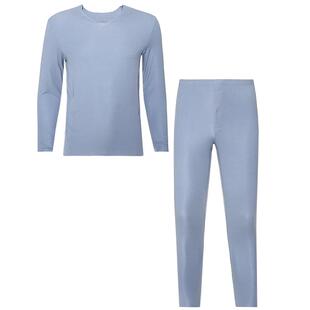 爱慕先生秋冬保暖内衣男士莫代尔薄款净痕软弹3A抗菌秋衣秋裤套装