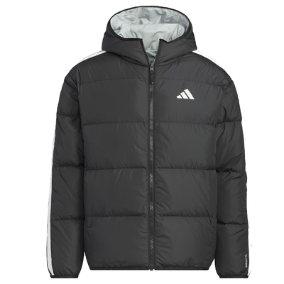 Adidas阿迪达斯双面穿羽绒服男子冬季连帽鸭绒休闲保暖外套KC2490