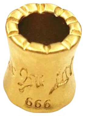 六字真言吊坠圆桶珠横穿小配饰