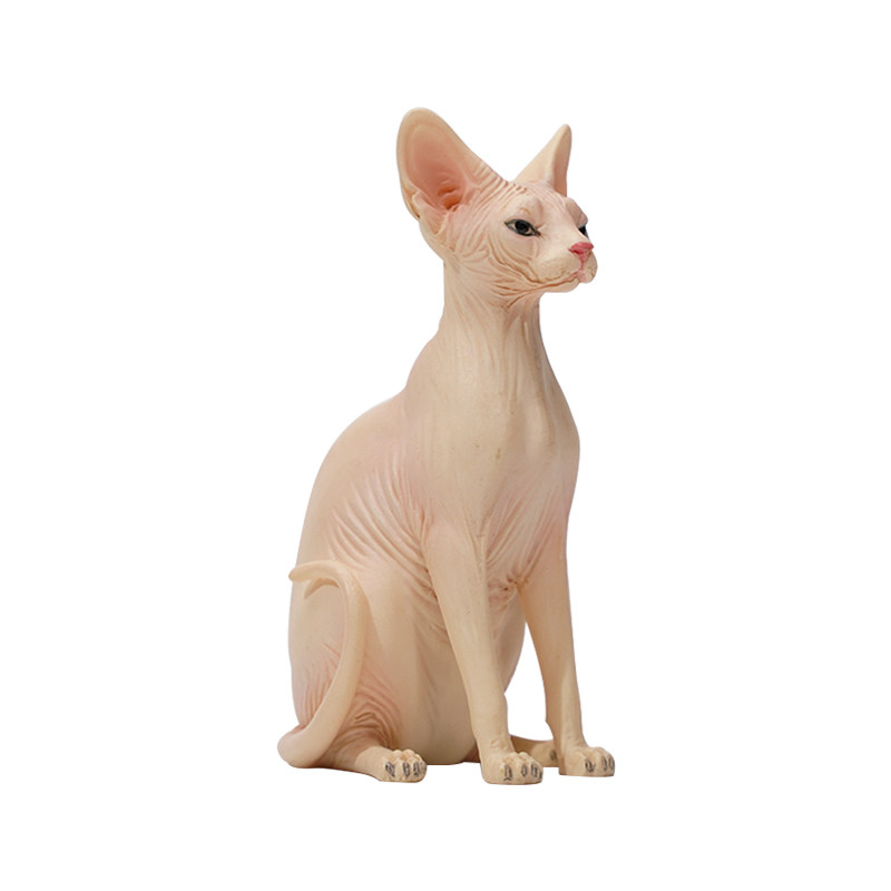 工艺jxk斯芬克斯无毛猫树脂摆件