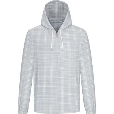 东博利尼泡泡纱格子休闲夹克外套