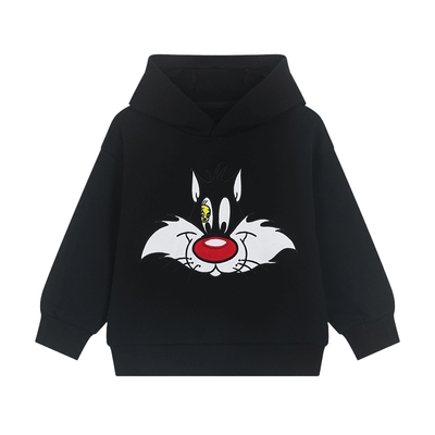 马拉丁童装卫衣26春新年款小童乐一通联名卡通贴布绣连帽卫衣