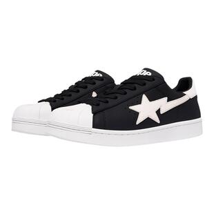 BAPESKULL STA男鞋秋冬拼色星标字母刺绣毛感拼接休闲鞋191065L