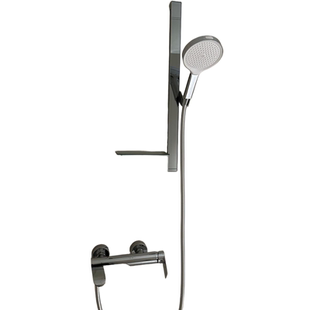 魔浴甄选丨DIY极简淋浴明装冷热花洒无顶喷简易花洒59A精铜主体