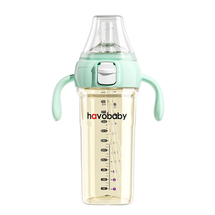 翻盖奶瓶一体掀盖直饮婴儿12个月1一岁以上水杯宝宝吸管杯学饮杯