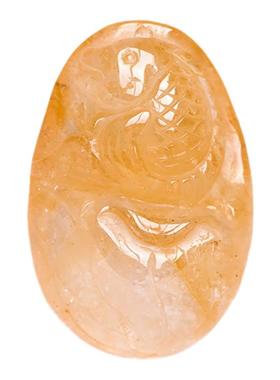 巴西老料天然摩根石新年礼物吊坠