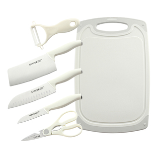 兰派刀具套装厨房家用菜刀切片刀切肉刀水果刀不锈钢整套砧板组合