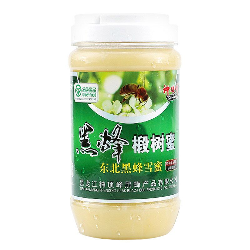 神顶峰东北黑蜂椴树蜜雪蜜成熟