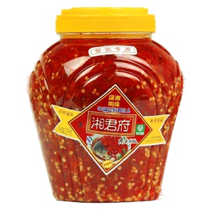 湘君府鱼头剁椒  剁椒鱼头 专用2.3Kg桶装 鱼头剁椒一桶包邮