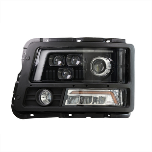 适用陕汽德龙F3000大灯总成4透镜改装LED新M3000大灯激光大灯配件