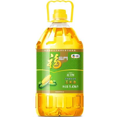 福临门压榨玉米油5.436L×1桶