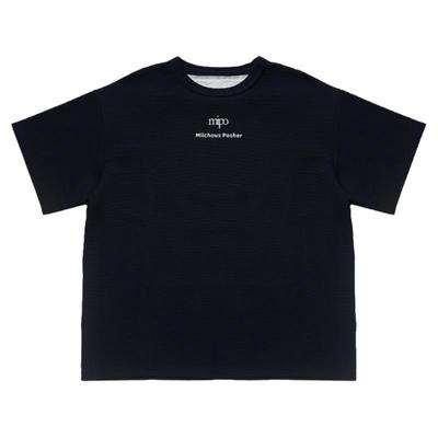 海军领油画人像短袖T恤MIICHOUS