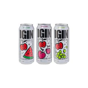 韩国进口3瓶葡萄味金硕珍IGIN气泡酒微醺水果精酿鸡尾酒果酒女生