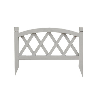 美式复古室外花园防腐木栅栏围栏装饰户外弧形菱格小篱笆实木护栏