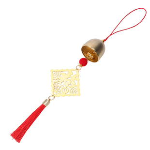 圣诞新年风铃许愿牌挂件迎春绿植小挂饰新居布置搬家新年喜庆装饰