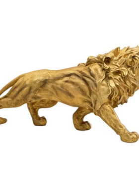 百财旺宅霸气雄狮桌面装饰品