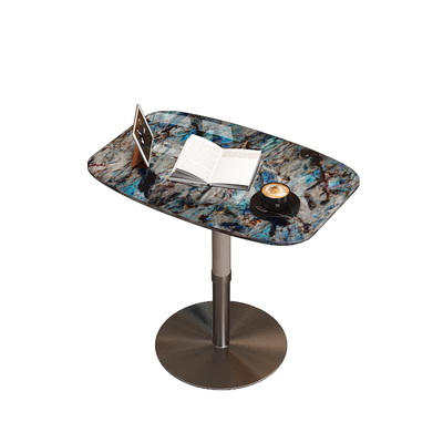 2025爆款天然大理石升降沙发边几