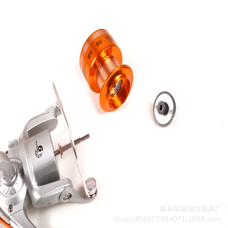 22厂家批发渔具6轴2000海渔轮型头纺车竿至6000轮全金属路亚垂钓