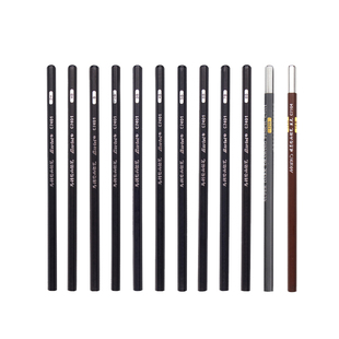 马利素描铅笔套装初学者2B速写笔美术生专用软中硬炭绘画铅笔4bhb