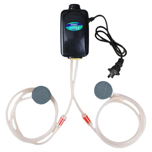 家用静音220v增氧机养鱼增氧泵鱼缸氧气泵充氧泵小型打氧机加氧