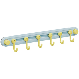 吸盘厨房挂钩一排滑轨挂架旋转免打孔挂杆强力承重锅铲勺子置物架