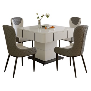 金仕奶油风升降茶几麻将桌全自动家用可移动多功能麻将机茶台一体