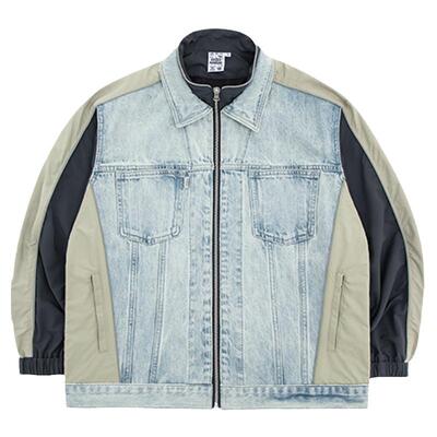 XXZXX潮牌拼接牛仔外套夹克男女