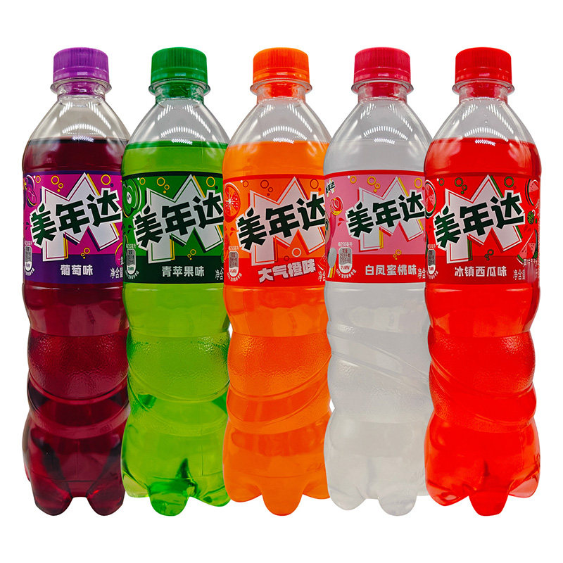 美年达果味型汽水多口味500ml