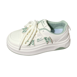 回力抹茶绿蝴蝶小白鞋女新款百搭鞋子小众原创女鞋休闲学生板鞋女