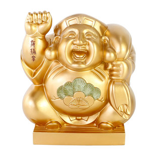 香港正品 李居明2026马年吉祥物工艺品 财神惠比寿 摆件